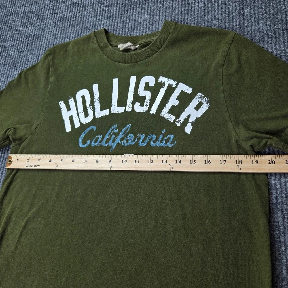 Vintage Hollister T Shirt Mens Large Green Graphic California Y2K Surf Skate